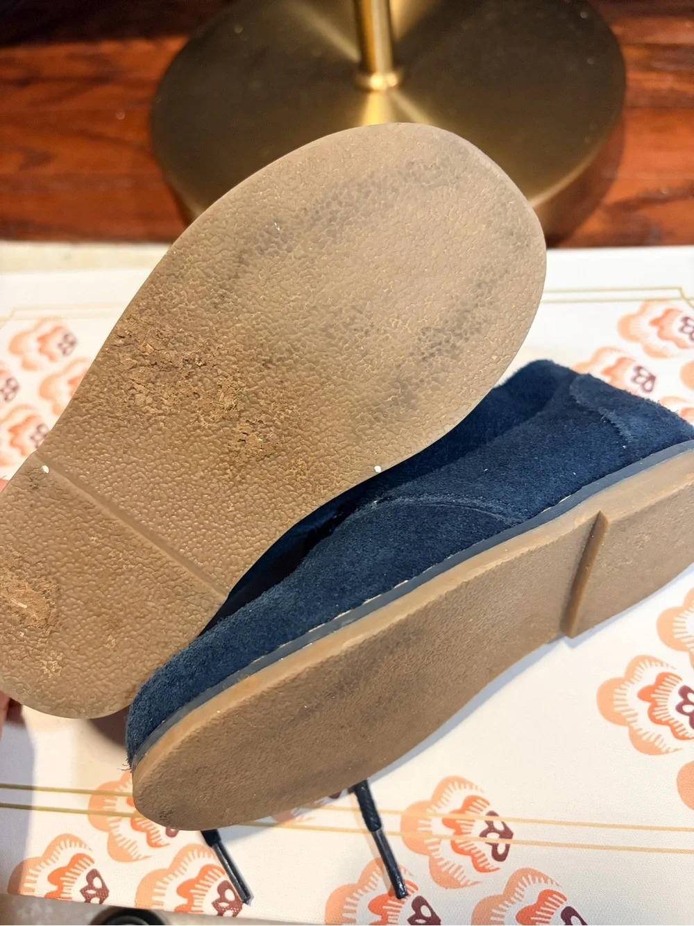 Janie and Jack suede upper